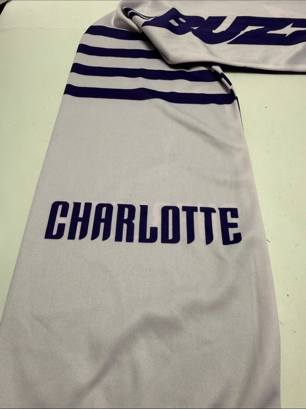 City Buzz Light Lavender Fringe Scarf with Soft White Tassels